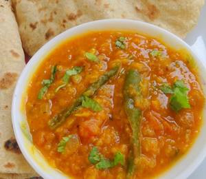 Butter Phulka(3) With Dal Tadka
