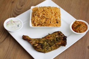 BBQ Chicken With Biryani Rice Combo