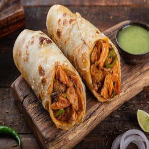 Butter Chicken Parantha Roll
