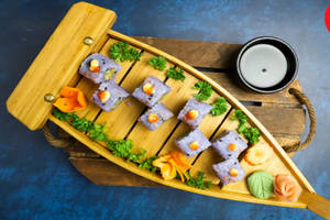 Ebi Tempura Blue Rice Uramaki