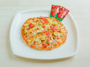 6" Veg Tom & Garlic Pizza
