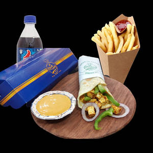 Tandoori Paneer  Wrap Combo ( Fries + Drink )