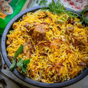 Mutton Hyderabadi Biryani Mini ( No Egg )