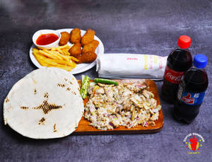 Shawarma Plate + Special Shawarma + French Fries + Cold Drink