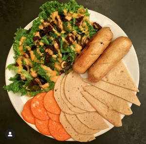 A Meat Platter Spread Of Chicken