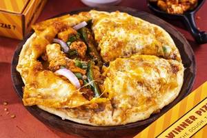 Cheese Burst Stuffed Paneer Schezwan Pizza + Free Coke (250 Ml)