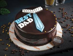 Best Dad Eggless Chocolate Truffle Cake (500 gms)        