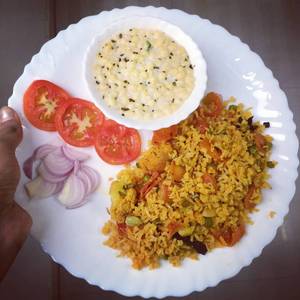 Hyderabadi Biryani + Boondi Raita