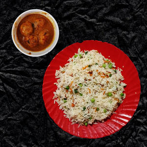 Veg Pulao Paneer Kofta Curry Combo