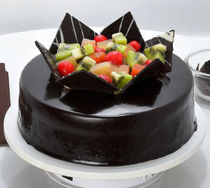 Chocolate Fruit Gateau Cake
