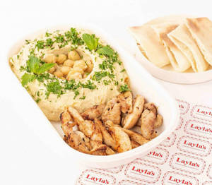 Grilled Chicken With Hummus