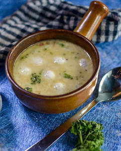 Vegetable With Cottage Cheese Soup