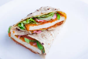 Spicy Paneer Patty Wrap