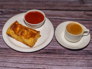 Chicken Puff + Coffee