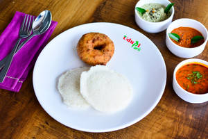 Idli (2) + Vada (1) (Served with Sambar & Chutney)                                  