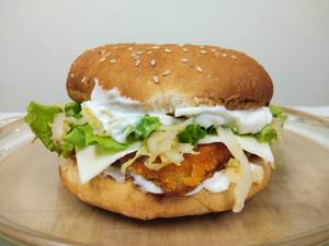 Paneer Burger - Healthiest Burger In The City - Probiotic Sauerkraut - Large