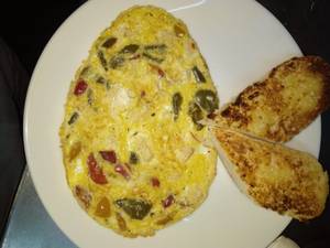 3 Chicken Pepper Omlette With Cheese