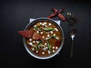 Matar Mashrom per plate