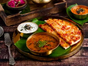 Onion & Tomato Uttapam
