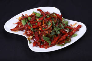 Potato Schezwan Chilli