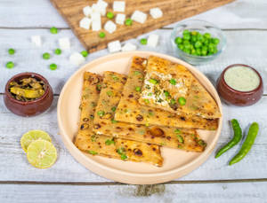 Mattar Paneer Paratha
