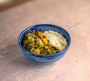 Seasonal Greens & Tofu Rice Bowl