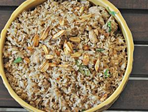 Burned garlic chicken fried rice