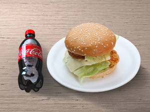 Chicken Special Burger + Coke (250 Ml)