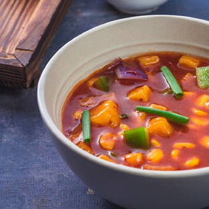 American Corn And Potatoes In Hot Garlic Sauce