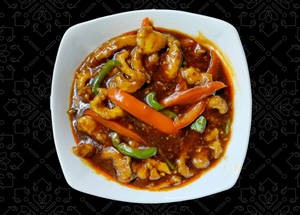 Green Red Pepper Chicken