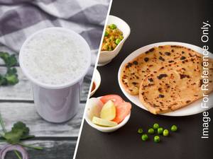 Paratha Meal Box + Lassi Namkin