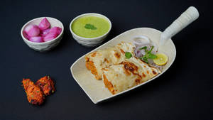 Mutton Tikka Sh. Da Parantha Roll