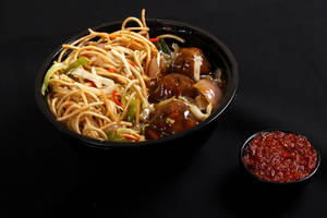 Veg Manchurian Noodles Bowl