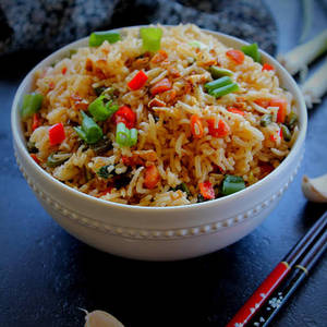 Veg Garlic Fried Rice