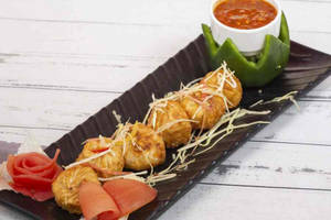 Chicken Fried Momos With Cheese Dip (6 Pcs)