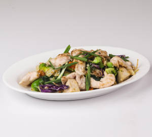 Chicken with Chinese Greens