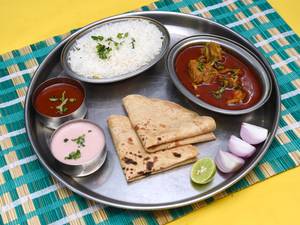 Mutton Thali with Chapati