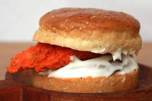 Spicy Paneer Zinger Burger
