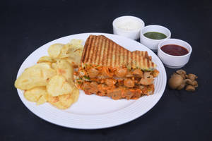 Mushroom Cheese Grill Sandwich