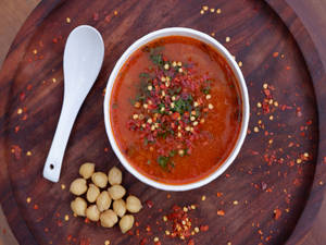 Veg Tomato Chickpea Soup