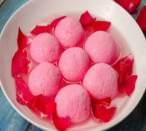 Hot Strawberry Rosogolla [10pcs]