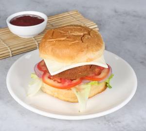 Cheesy Aloo Tiki Burger