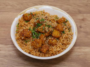 Veg Manchurian Fried Rice 