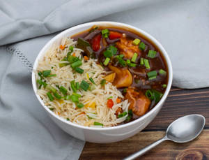 Rice Bowl Chilli Chicken Dry