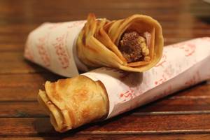 Mutton Kebab Roll With Egg