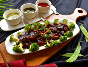 Broccoli & Black Mushroom