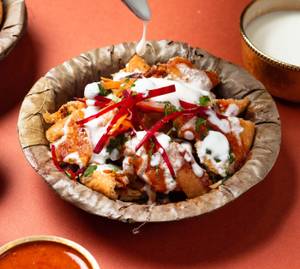 Chole Samosa Chaat