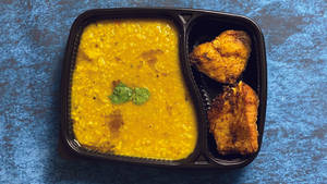 Khichdi With Katla Machh Bhaja