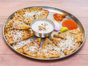 Paneer Paratha and Dahi