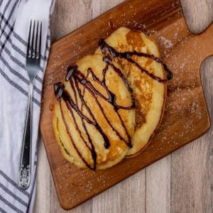 Pancake With Chocolate Syrup